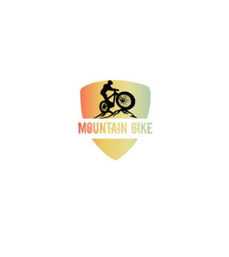 MOUNTAIN BIKE minta fekete pólón