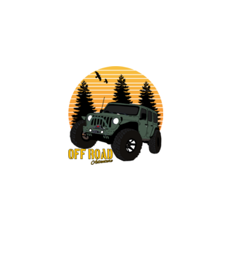 Off Road adventure minta fekete pólón