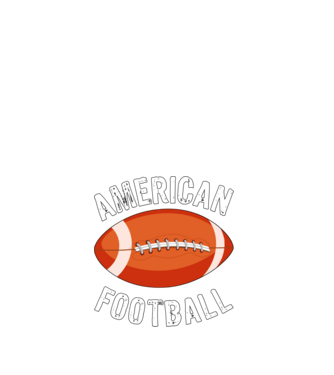 American football minta fehér pólón