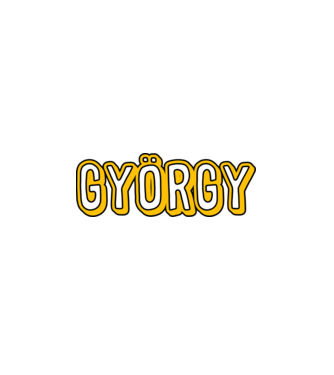 György  minta fehér pólón