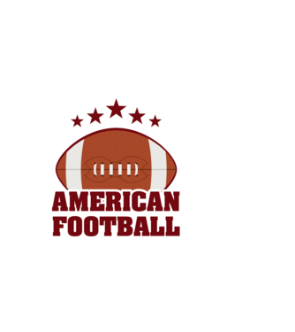 American football minta fekete pólón