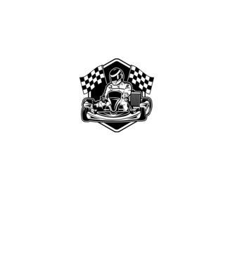 Gokart  minta királykék pólón