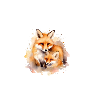 fox minta fehér pólón