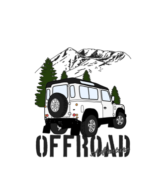 OFFROAD  minta fehér pólón