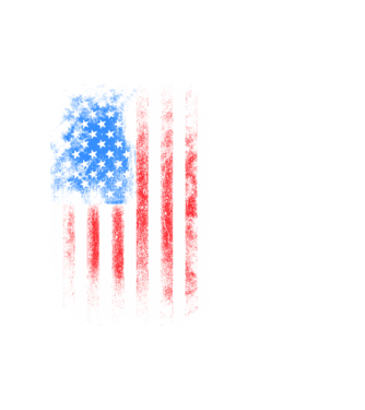 Amerika zászló  minta fehér pólón
