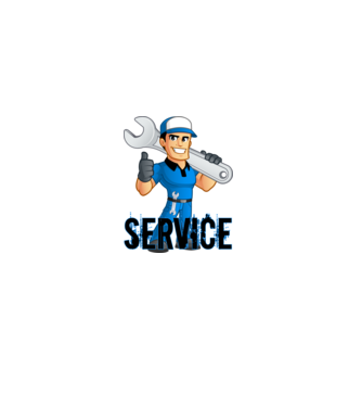 Service minta fekete pólón