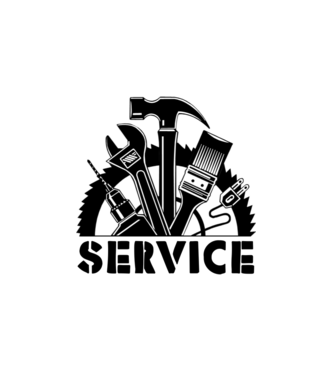 Service minta fehér pólón