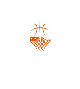 BASKETBALL minta fekete pólón