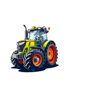 Traktor  minta fekete pólón