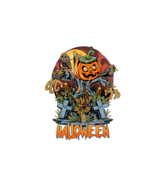 halloween minta fehér pólón