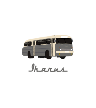 Ikarus  minta fehér pólón