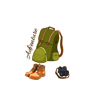Adventure  minta fehér pólón
