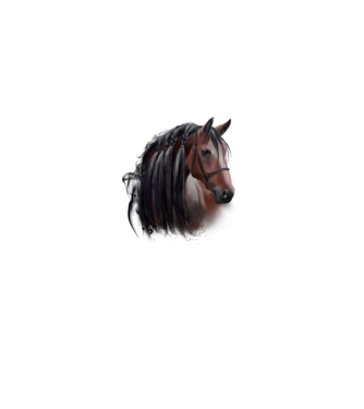 horse minta fekete pólón