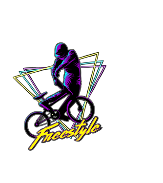 bmx minta fekete pólón