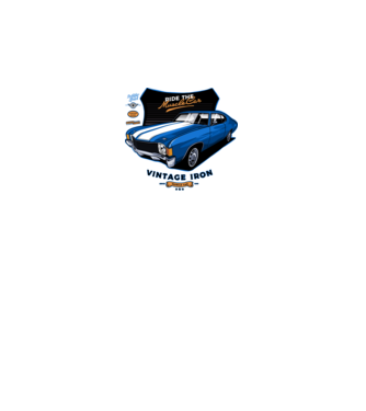 muscle car minta fekete pólón