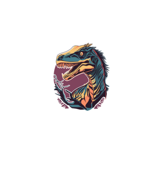 raptor minta fekete pólón