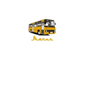 Busz minta szürke pólón