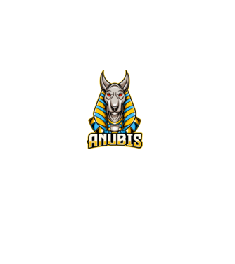 anubis minta szürke pólón