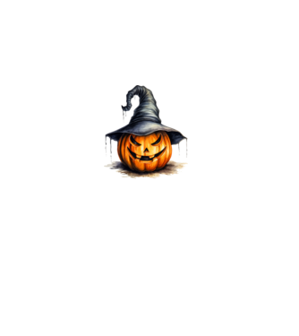 Halloween minta fehér pólón