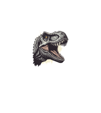 Dinoszaurusz  minta fehér/piros pólón