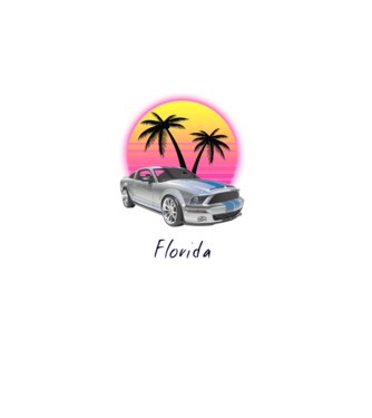 Florida  minta fehér pólón