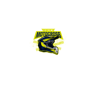 motocross minta fekete pólón