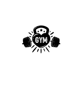 gym minta fekete pólón