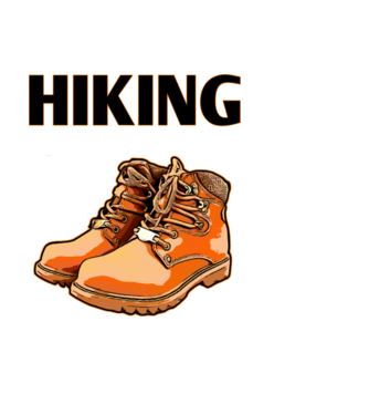 Hiking  minta világoskék pólón