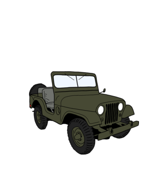 Jeep minta fehér pólón