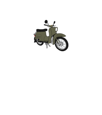 simson schwalbe minta szürke pólón