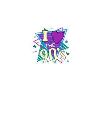 90s disco minta fehér pólón