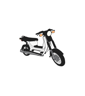 Simson sr50 minta fehér pólón