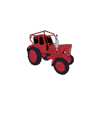 Traktor  minta homokszín pólón