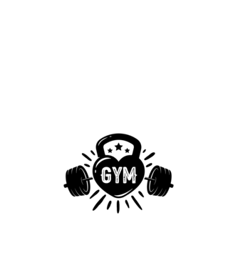 gym minta fekete pólón