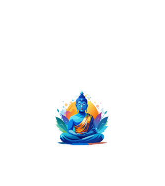 Buddha  minta fehér pólón