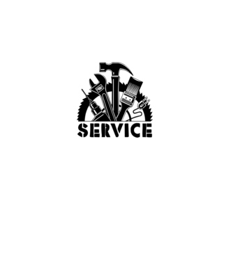 Service minta fehér pólón