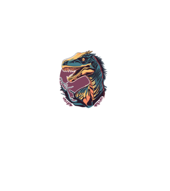 raptor minta fekete pólón