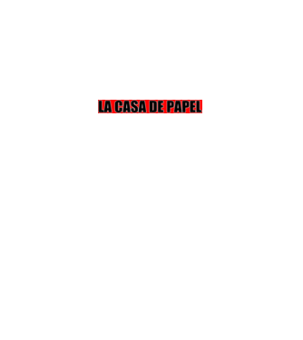 La casa de papel minta fekete pólón