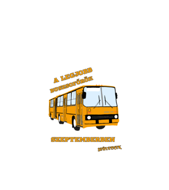 A Legjobb buszsofőrök minta fekete pólón