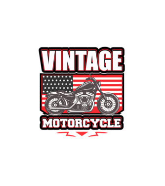 Motorcycle minta fehér pólón