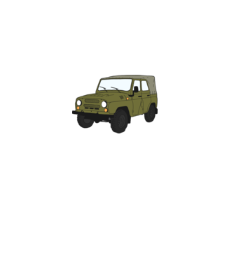 UAZ minta szürke pólón