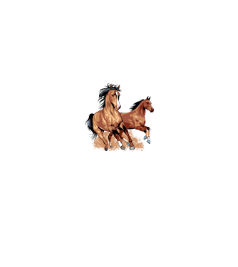 Horse minta fekete pólón