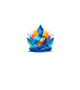 Buddha  minta szürke pólón
