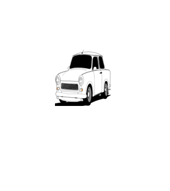 Trabant minta világoskék pólón