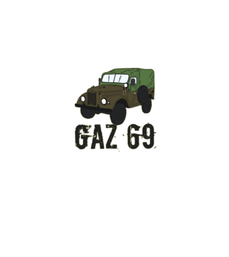 GAZ 69 minta farmerkék pólón