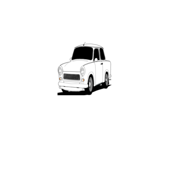 Trabant minta királykék pólón