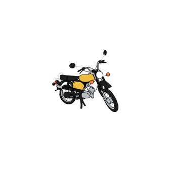 Simson  minta szürke pólón