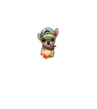 chihuahua minta fehér pólón