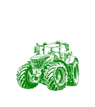 traktor minta fehér pólón