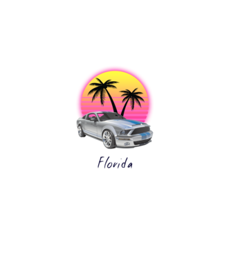 Florida  minta fehér pólón